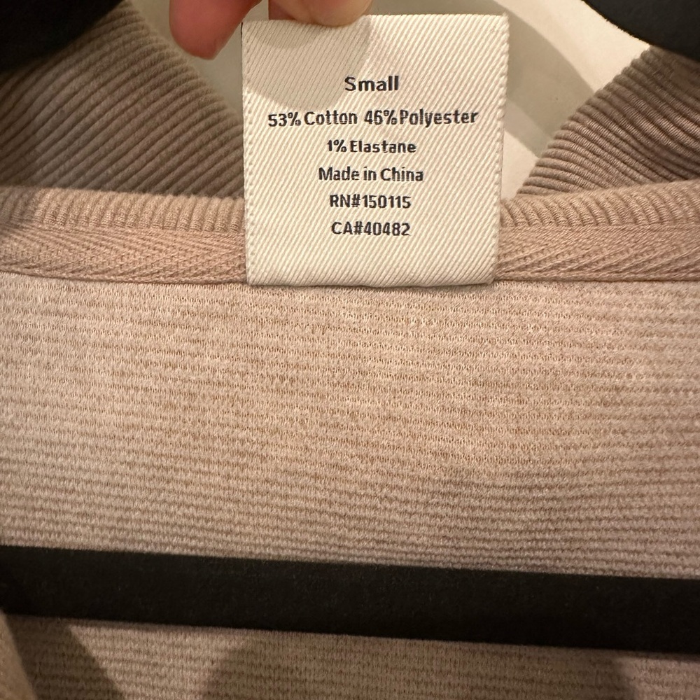Varley Vine Pullover Tan Zip Up Sweater with Mock Neck - Picture 6 of 7